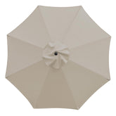 Sunnyglade 9ft umbrella canopy shows universal market umbrella fit.