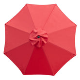 Sunnyglade 9ft replacement canopy in red fits most market umbrellas.