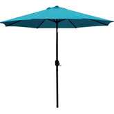 Sunnyglade 9ft teal blue patio umbrella casting broad shade for outdoor dining