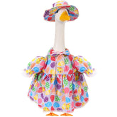 Sunnymove Easter goose outfit with wide hat enhances porch display and photo moments.