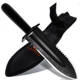 SUNPOW metal detector shovel with durable edge for tough soils