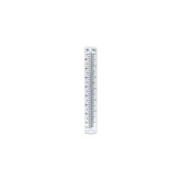 Sunset Vista Designs rain gauge glass tube with clear finish for garden display.