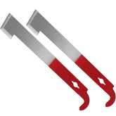 Sunshane J-hook hive tool lifts the first frame for efficient inspections.