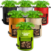 Suntee 20-gallon potato grow bag with flap for easy harvest