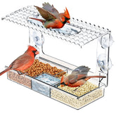 SuoXing Acrylcc window feeder with strong suction cups for secure mounting