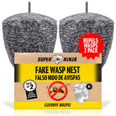 Super Ninja fake wasp nest 2-pack deters outdoor wasps