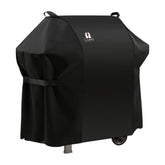 SUPJOYES 7106 grill cover atop Weber Spirit 200-300 series guarding against rain