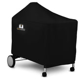 SUPJOYES grill cover for Weber Performer Deluxe 22 inch guards against rain and sun.