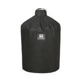 SUPJOYES XLarge Green Egg cover protecting the grill from rain and fading.
