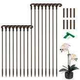 SupKing invisible orchid sticks 17 inch blend with stems for tidy, discreet support.