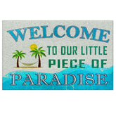 Supwhd Beach Door Mat under door entry; traps dirt effectively