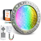 SURAIELEC 12V pool light mounted in a 10-inch niche with easy external control.