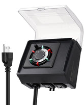 Suraielec mechanical pool timer with dual outlets for outdoor pumps.