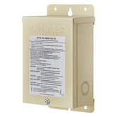 Suraielec pool light transformer front view, compact for discreet outdoor installation.