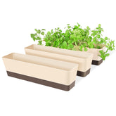 Suream window box pack viewed front, ideal space-saving herb planters for windowsills.