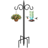 Surprizo double shepherds hook with two sturdy hooks for bird feeders and lanterns.