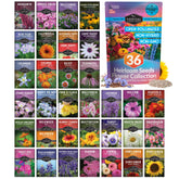 Survival Garden Seeds flower seed kit 36 packets adds vibrant pollinator-friendly blooms.