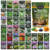 SURVIVAL GARDEN SEEDS ultimate medicinal herb pack—vibrant seeds for a home apothecary.