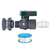 Suswillhit rain barrel spigot kit close-up for easy water transfer