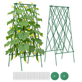 Suteck cucumber trellis 39-2-inch two-pack provides sturdy support for climbing cucumbers