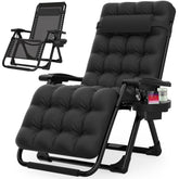 Suteck zero gravity chair for outdoor patio delivers sturdy support for long, relaxed lounging.