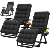 Suteck zero gravity chair outdoors on patio showing sturdy frame.
