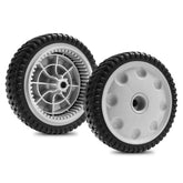 Sutmorly front drive wheels set of 2 with robust tread for stable mowing.