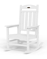 SUUNYN rocking chair with high back delivers full back support for lounging