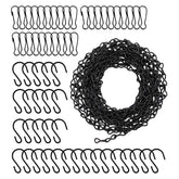 Suwimut 157-inch hanging chain with black finish for indoor and outdoor use