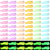 Suzile glow-in-the-dark caterpillar miniature pack for crafts and garden decor