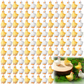 Suzile mini chickens figurines collection enhances garden decor and DIY projects.