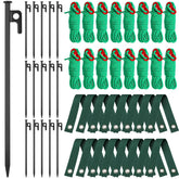 Suzile tree stake kit with steel stakes supports leaning saplings.