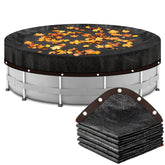 Svepndic leaf net cover 18ft round protects pool from leaves and debris.