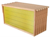 Swampland Bees fully assembled wired beeswax frame ready for hive