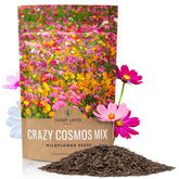 Sweet Yards Cosmos Seeds Wildflower Mixture bulk quarter-pound packet showing abundance