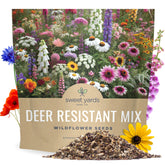 Sweet Yards deer-resistant wildflower seed mixture 1oz packet for deer-tolerant blooms