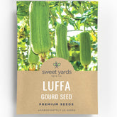 Sweet Yards Luffa Gourd envelope with 2,500mg seeds for a quick planting start