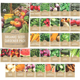 Sweet Yards organic seeds gardener variety pack cover with premium packaging.