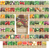 Sweet Yards Organic Seeds Ultimate Variety Pack with 60 packets for versatile, home garden planning.