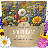 Sweet Yards Southeast Regional Mix 1oz seed packet ready for planting in sunny borders to attract pollinators.