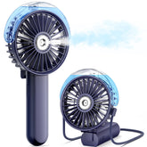 Sweetfull misting fan front view with 180-fold foldable design for portable cooling.
