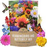 Sweet Yards bulk wildflower seeds pouch with open-pollinated mix for colorful garden beds.