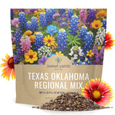 Sweet Yards Texas Oklahoma wildflower seeds close-up showing diverse blooms for pollinators