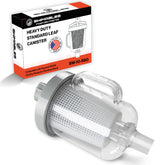 Swimables heavy duty inline leaf canister with Hayward compatibility for efficient debris capture.