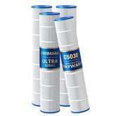 Swimara Ultra Series four-pack cartridges provide durable filtration for clear pool water.