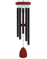Sympathy Hearts wind chime 37-inch outdoor deep tone for tranquil garden ambiance.