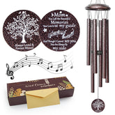 Synhonty memorial wind chimes for loss of mom evoke lasting memories in outdoor breeze.