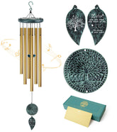Synhonty wind chimes with Tree of Life bottom symbolize lasting family bonds