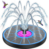 SZMP powerful 3.5W anti-drift solar fountain blue water spray attracts birds