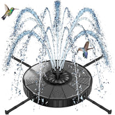 SZMP solar fountain with 3 spray heights for bird bath.